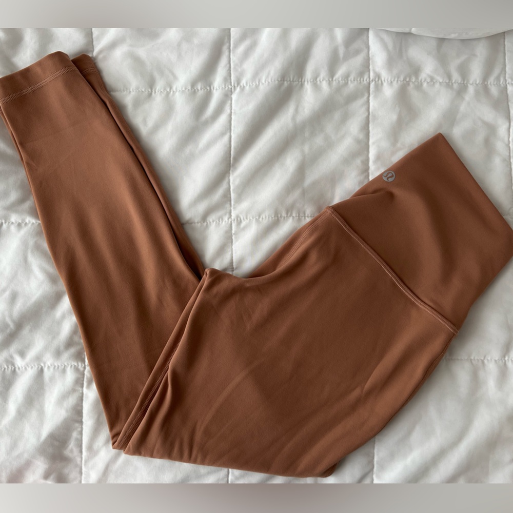 lululemon Align High-Rise Pant 25" size 6 dusty clay